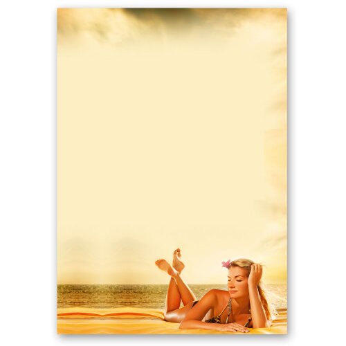 Briefpapier RELAXEN AM SEE - DIN A5 Format 50 Blatt Wellness & Beauty, Reisen, Paper-Media