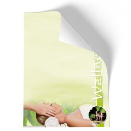 Briefpapier - Motiv WELLNESS & BEAUTY | Wellness & Beauty | Hochwertiges DIN A4 Briefpapier - 50 Blatt | 90 g/m² | einseitig bedruckt | Online bestellen!