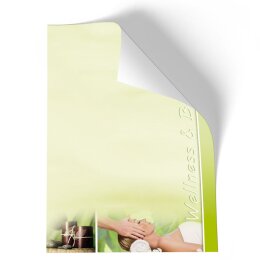 Papelería-Motif BIENESTAR Y BELLEZA | Bienestar & Belleza | Alta calidad papelería DIN A5 - 50 hojas | 90 g/m ² | Impreso en un lado | Orden en línea! | Paper-Media