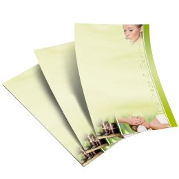 Motif Letter Paper! WELLNESS & BEAUTY 50 sheets DIN A5