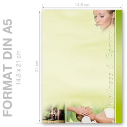 WELLNESS & BEAUTY Briefpapier Travel motif CLASSIC 250 sheets, DIN A5 (148x210 mm), A5C-062-250