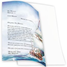 Motif Letter Paper! ON THE SEA 20 sheets DIN A4