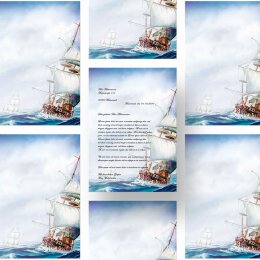 Motif Letter Paper! ON THE SEA 20 sheets DIN A4