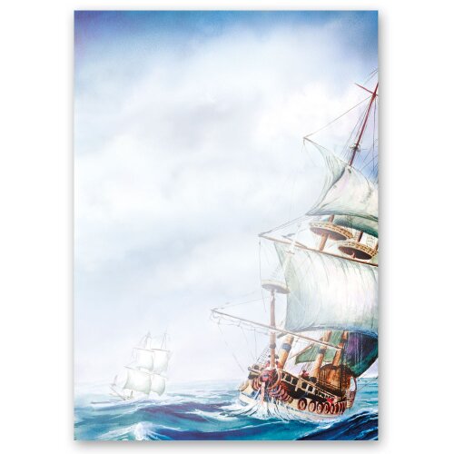 Motif Letter Paper! ON THE SEA 50 sheets DIN A4 Travel & Vacation, Travel motif, Paper-Media