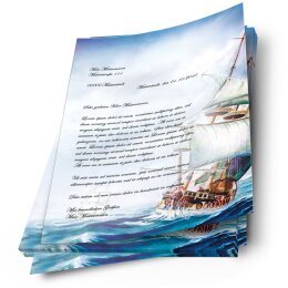 Motif Letter Paper! ON THE SEA 50 sheets DIN A4