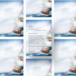 Motif Letter Paper! ON THE SEA 50 sheets DIN A4