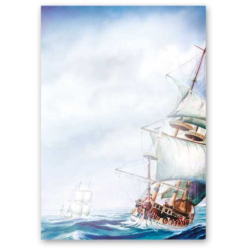 Motif Letter Paper! ON THE SEA 100 sheets DIN A5 Travel & Vacation, Travel motif, Paper-Media