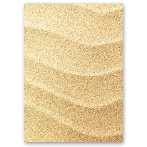 Motif Letter Paper! SHELLS IN THE SAND 100 sheets DIN A6