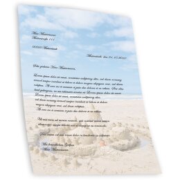Motif Letter Paper! SANDCASTLE