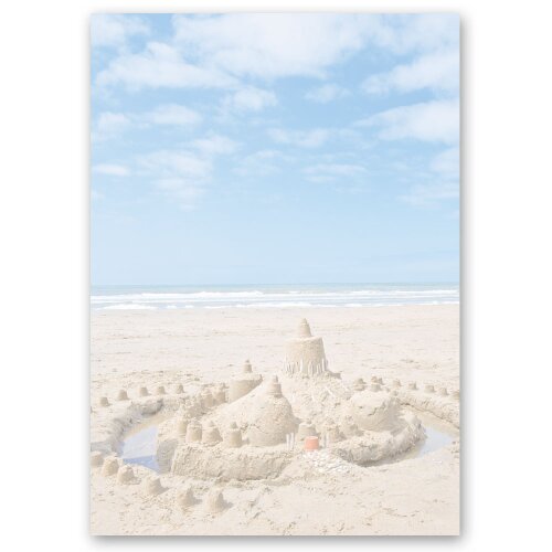 Briefpapier SANDBURG - DIN A4 Format 250 Blatt Reisen & Urlaub, Reisemotiv, Paper-Media