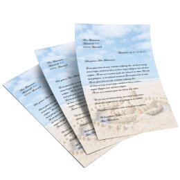 Papel de carta Viajes & Vacaciones CASTILLO DE LA ARENA - 50 Hojas formato DIN A5 - Paper-Media