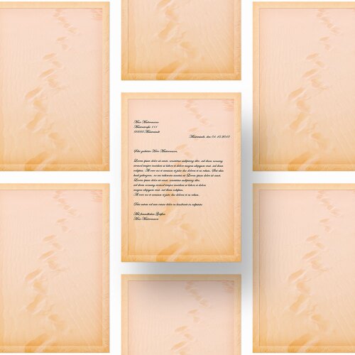 Motif Letter Paper! TRACES IN THE SAND
