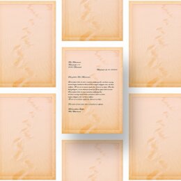 Briefpapier SPUREN IM SAND - DIN A4 Format 20 Blatt