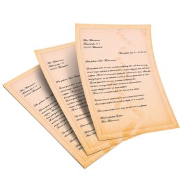 Papel de carta HUELLAS EN LA ARENA - 20 Hojas formato DIN A4