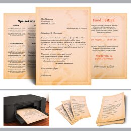 Motif Letter Paper! TRACES IN THE SAND 50 sheets DIN A4