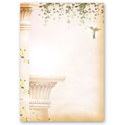 Motif Letter Paper! HUMMINGBIRD 250 sheets DIN A4 Animals, Nature, Paper-Media