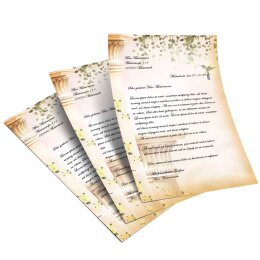 50 fogli di carta da lettera decorati COLIBRÌ DIN A5
