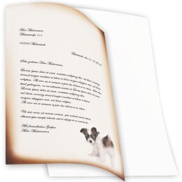 Motif Letter Paper! FUNNY PUPPY 20 sheets DIN A4
