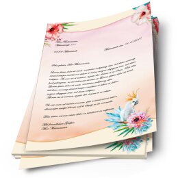 Briefpapier KAKADU - DIN A4 Format 50 Blatt