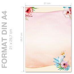 Motif Letter Paper! COCKATOO 50 sheets DIN A4