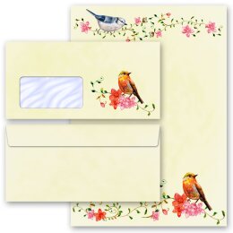 Briefpapier-Sets VOGELGEZWITSCHER DL (mit Fenster)...