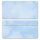 10 patterned envelopes MARBLE BLUE in standard DIN long format (windowless)