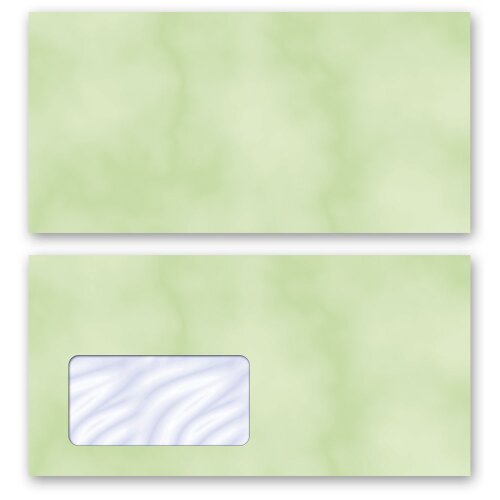 Enveloppes à motifs MARBRE VERT