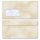 10 patterned envelopes MARBLE BEIGE in standard DIN long format (with windows)