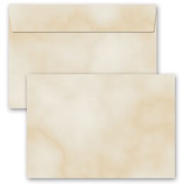 25 sobres estampados MÁRMOL BEIGE - Formato: C6...