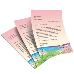 Motif Letter Paper! FOUR SEASONS - SPRING