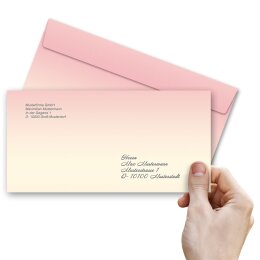10 enveloppes à motifs au format DIN LONG - QUATRE SAISONS – PRINTEMPS (sans fenêtre)