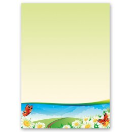 100-pc. Complete Motif Letter Paper-Set FOUR SEASONS - SUMMER