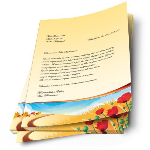 Carta da lettera decorati QUATTRO STAGIONI &ndash; AUTUNNO
