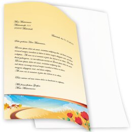 Motif Letter Paper! FOUR SEASONS - AUTUMN 250 sheets DIN A4