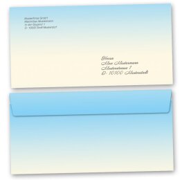 10 enveloppes à motifs au format DIN LONG - QUATRE SAISONS – HIVER (sans fenêtre)