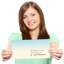 50 patterned envelopes FOUR SEASONS - WINTER in standard DIN long format (windowless)