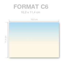 10 patterned envelopes FOUR SEASONS - WINTER in C6 format (windowless)