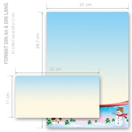 Briefpapier-Sets VIER JAHRESZEITEN - WINTER
