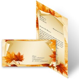 Juego completo de 40 componentes HOJAS DE OTOÑO