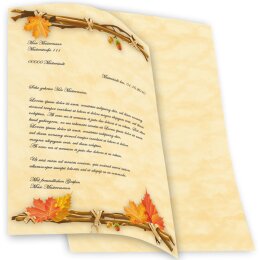 Motif Letter Paper! GOLDEN AUTUMN 50 sheets DIN A4
