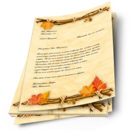Motif Letter Paper! GOLDEN AUTUMN 50 sheets DIN A4