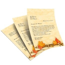 Motif Letter Paper! GOLDEN AUTUMN 100 sheets DIN A5
