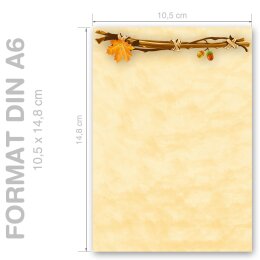 Motif Letter Paper! GOLDEN AUTUMN 100 sheets DIN A6