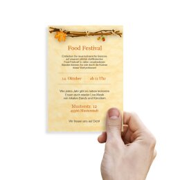 Motif Letter Paper! GOLDEN AUTUMN 100 sheets DIN A6