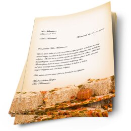 Motif Letter Paper! FALL FOLIAGE 100 sheets DIN A4