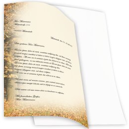 Briefpapier HERBSTRAHMEN - DIN A4 Format 50 Blatt