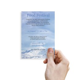 Briefpapier BERGE IM SCHNEE - DIN A6 Format 100 Blatt