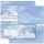 10 patterned envelopes MOUNTAINS IN THE SNOW in C6 format (windowless)