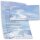 40-pc. Complete Motif Letter Paper-Set MOUNTAINS IN THE SNOW