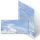 200-pc. Complete Motif Letter Paper-Set MOUNTAINS IN THE SNOW